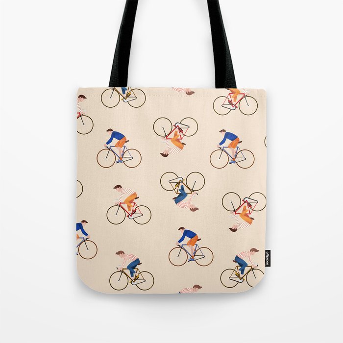 Bike Pattern Tote Bag