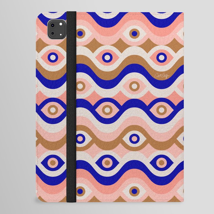 Psychedelic Eye Melt – Blue & Pink iPad Folio Case