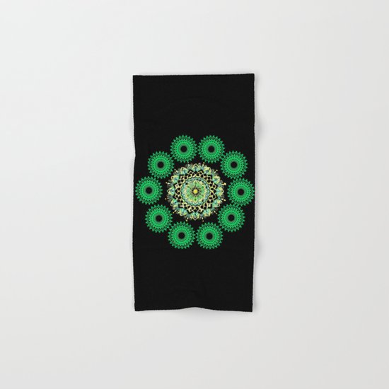 Anahata Flower in the Night Hand & Bath Towel