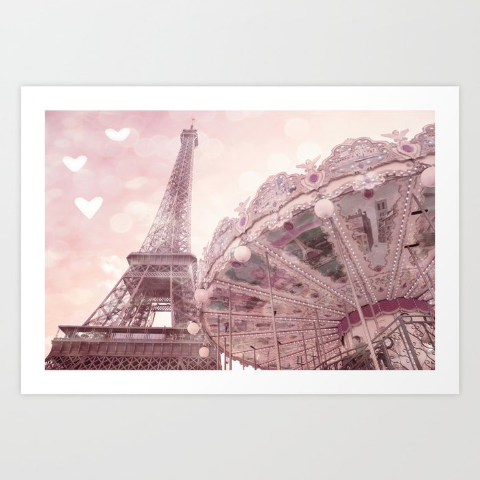 Eiffel Tower Poster Paris  Art//Canvas Print Home Decor Wall Art