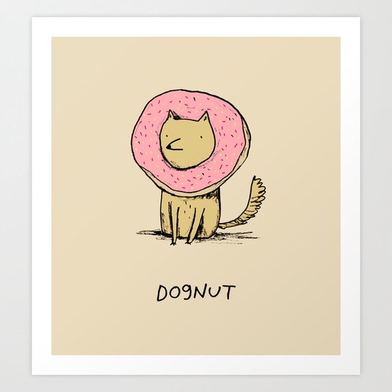 Dognut Art Print