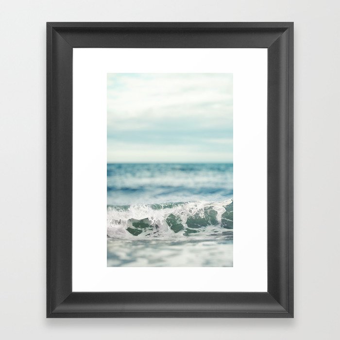 West Beach Wave Framed Art Print