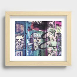 a town Recessed Framed Print