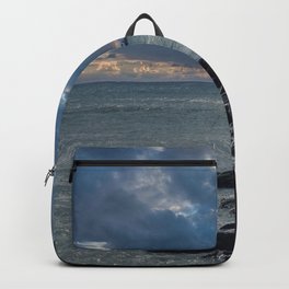 Ship Off The Coast Backpack