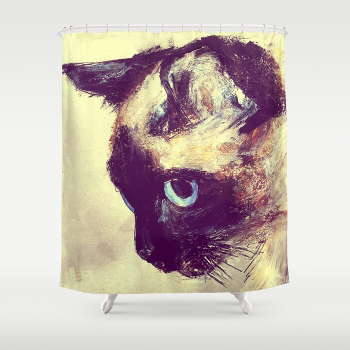 Siamese Cat Shower Curtain By Jamespeart Society6