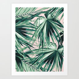 Fan Palm Jungle Dream #1 #tropical #wall #decor #art #society6  Art Print
