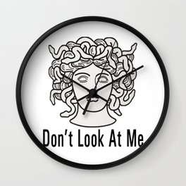 Medusa- Don't Look At me Wall Clock