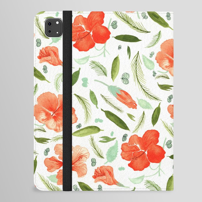 Hibiscus Jungle iPad Folio Case