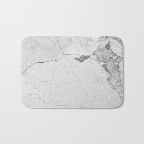 White Marble Bath Mat