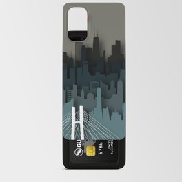 Metropolis City At Dawn Cut Out Landscape Android Card Case