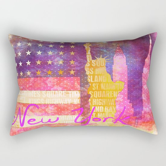 New York USA Statue of Liberty Rectangular Pillow