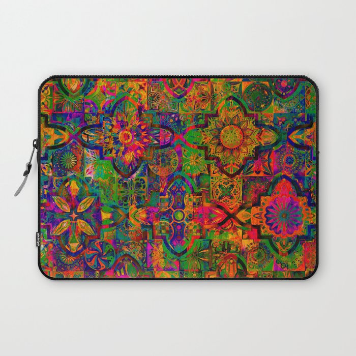 Bohemian hippie boho tie dye design Laptop Sleeve