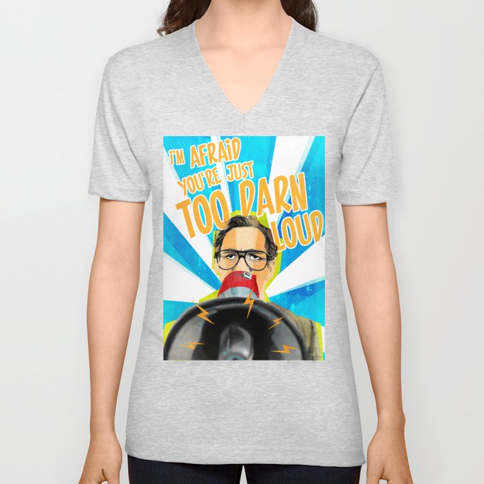 Back to the Future - Too Darn Loud V Neck T Shirt