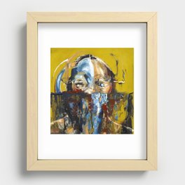 Impossible Monsters "Yellow" Recessed Framed Print