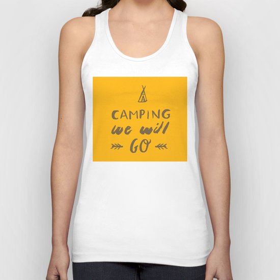 Camping we will go Unisex Tank Top