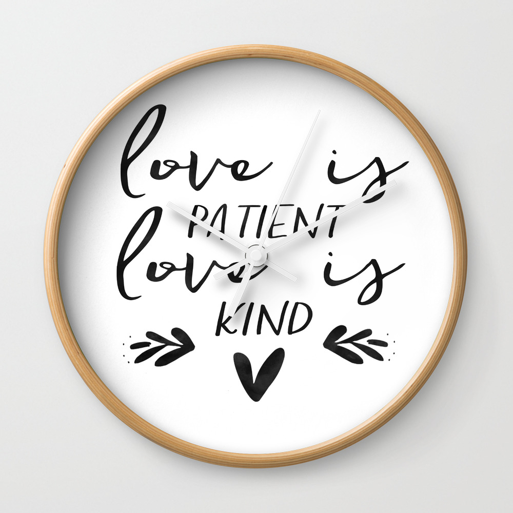 Framed Wood Sign Love Is Patient Rustic Home Decor Gallery Wall