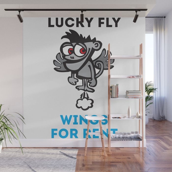 Lucky Fly  Wings for Rent Wall Mural