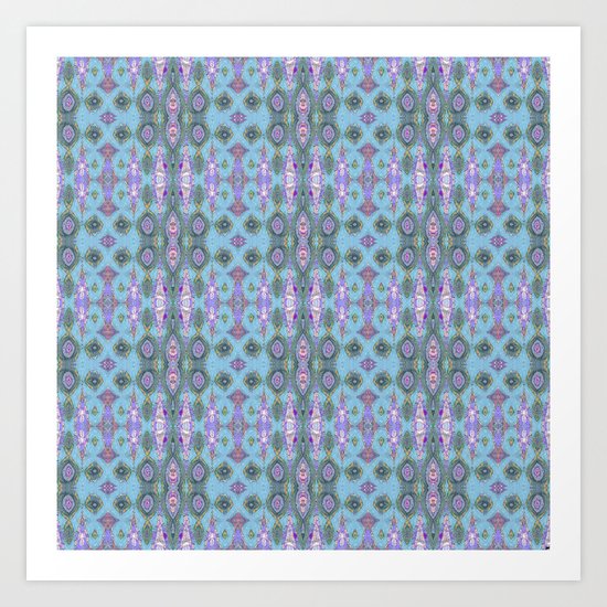 Ornate Blues Art Print