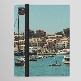 Spain Photography - Boats Floating Off The Spanish Shore iPad Folio Case