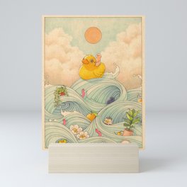 Duck at Sea Mini Art Print