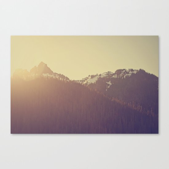 Sunrise over the Mountains Canvas Print