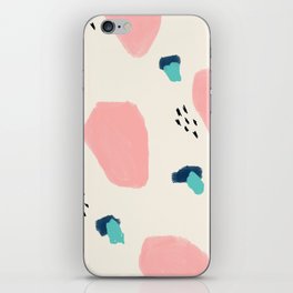 Artistic Painted Pastel Retro Graphic Pattern iPhone Skin