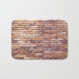Brick By Brick Bath Mat | Antique, Color, Pattern, Digital, Textural, Building, Hdr, Photo, Contrast, Vintage 