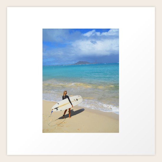 Surfer Girl Art Print