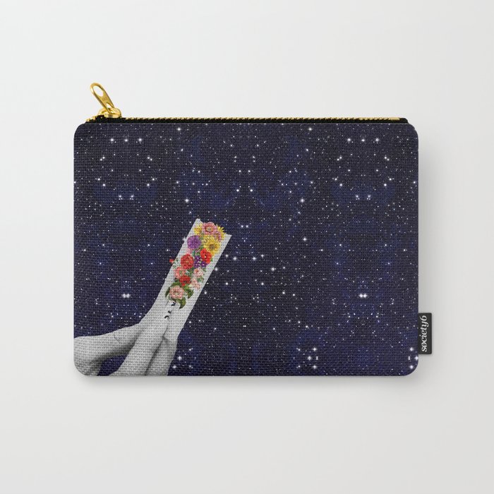 Rolling Flower in Space Carry-All Pouch