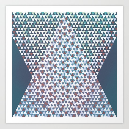 Triangles Art Print