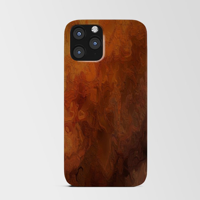 Amber Sunset Abstract iPhone Card Case
