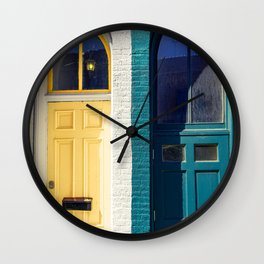 Colorful Doorways IV Wall Clock