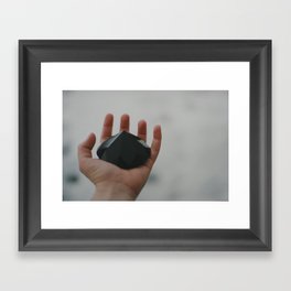 black diamond Framed Art Print