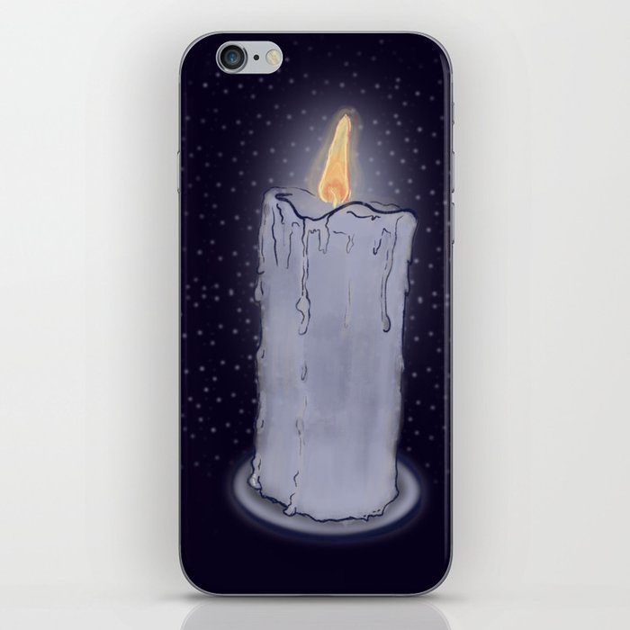 Candle with purple background  iPhone Skin
