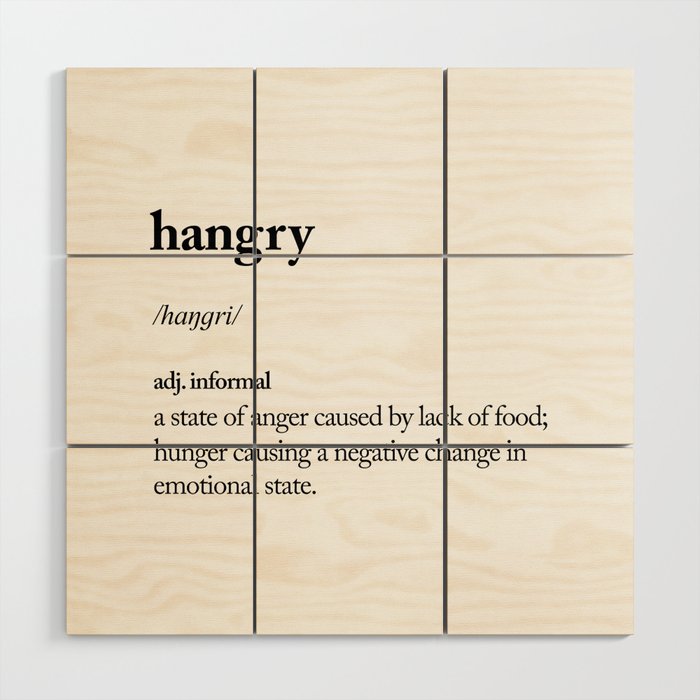 Hangry Black And White Contemporary Minimalism Typography Design