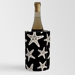 Sweet Starfish Pattern 249 Black and Linen White Wine Chiller