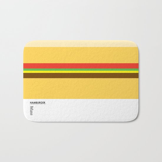 Pantone Food - Hamburger Bath Mat
