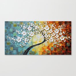 Contemporary Art On Canvas Texture Palette Knife Landscape Paintings Modern Home Interior Decor Abstract Art 3D Flowers Canvas Print