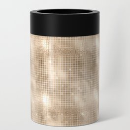 Luxury Soft Gold Sparkle Pattern Can Cooler