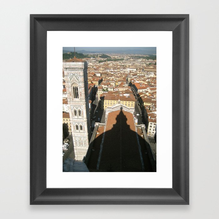 The Shadow of the Duomo Framed Art Print