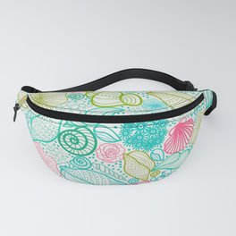 Sea Shell Collage Fanny Pack