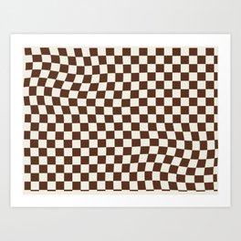 Twist on Checkers Art Print