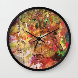 Floral Frenzy Wall Clock