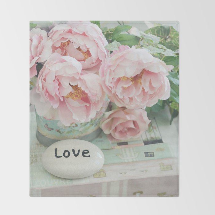 Pink Peonies Shabby Chic Cottage Peony Love Floral Prints Home
