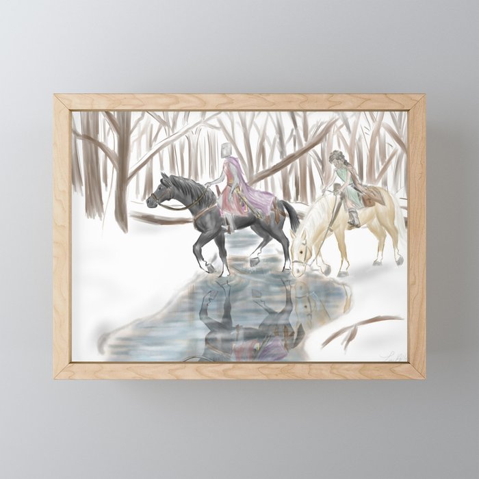 Winter Knights Framed Mini Art Print