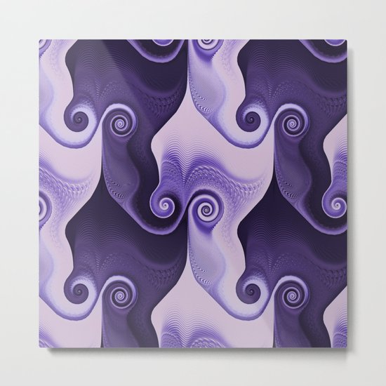 Swirly Spiral Metal Print