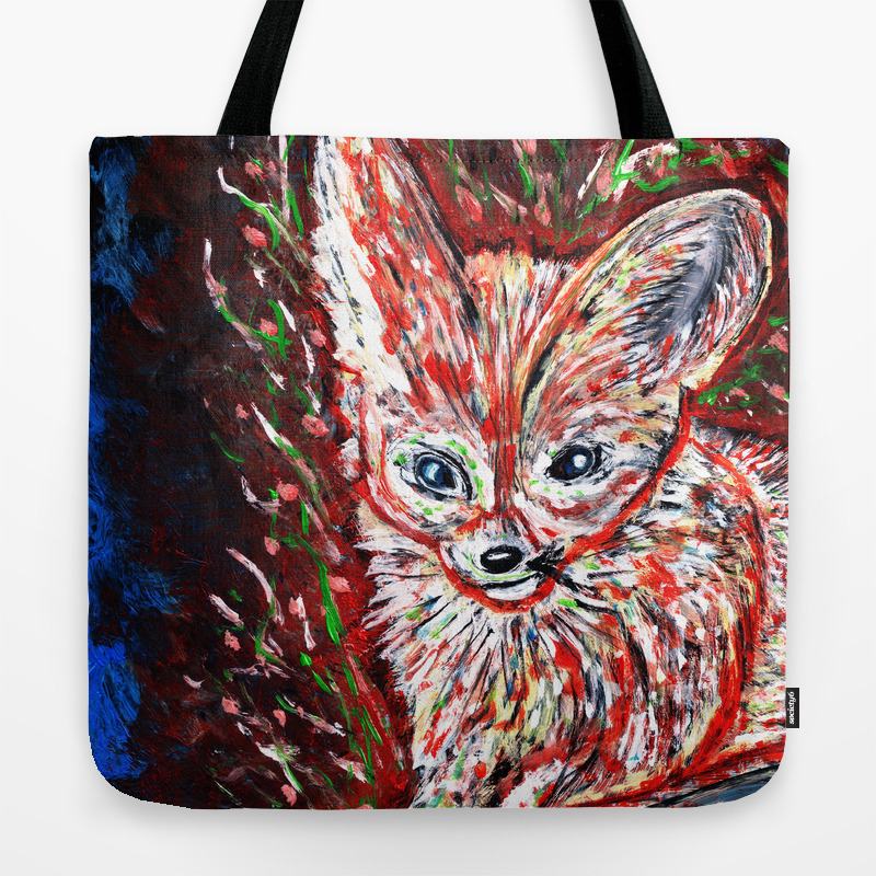 Fennec The Abstract Tote Bag By Mrjuniorer Society6