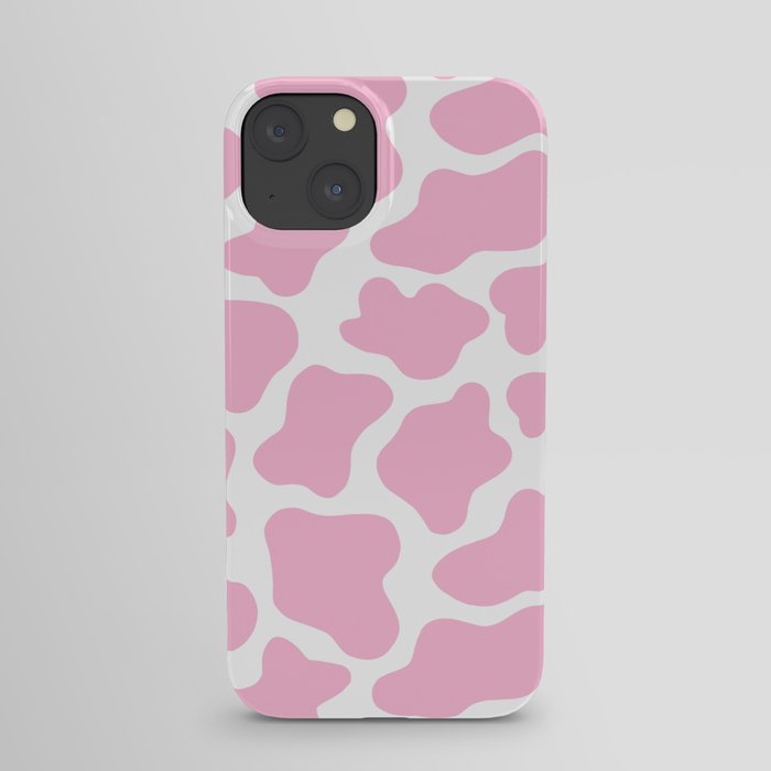 Pink Cow Print iPhone Case