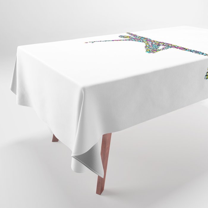 Stained Glass Ballet Tablecloth