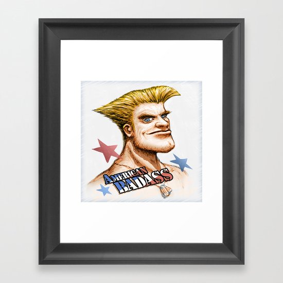 American Badass Framed Art Print